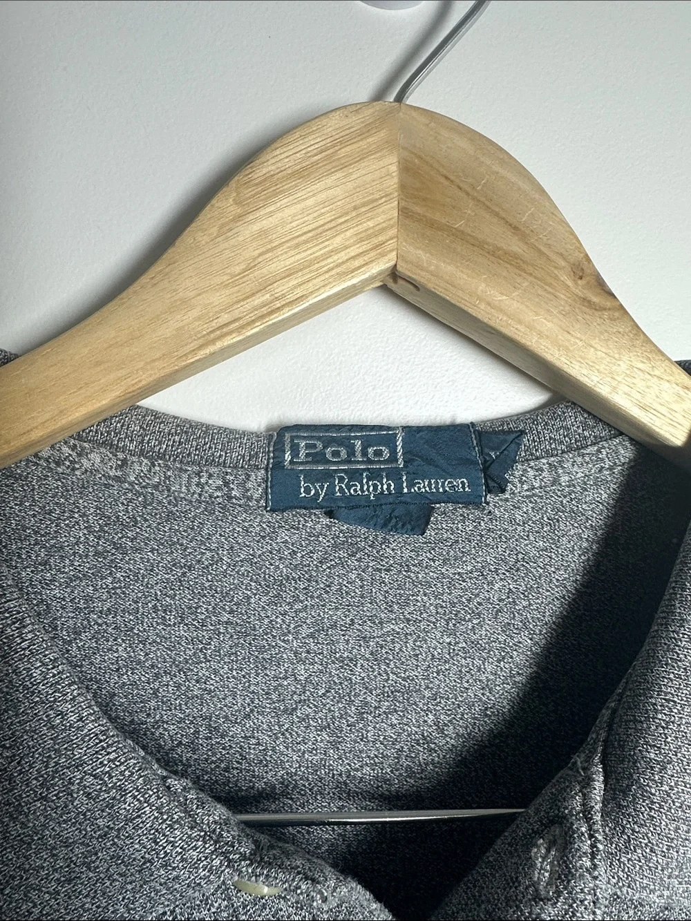 Polo by Ralph Lauren Men’s Long Sleeve Heather Gray Polo Shirt XL